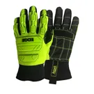  Ansell Edge 48-205 Heavy-Duty Hi-Viz Impact Resistant Gloves