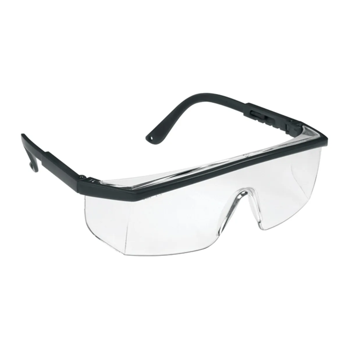 JSP M9100 Wraparound Safety Specs - Clear Lenses - Black Frames - ASA240-021-100