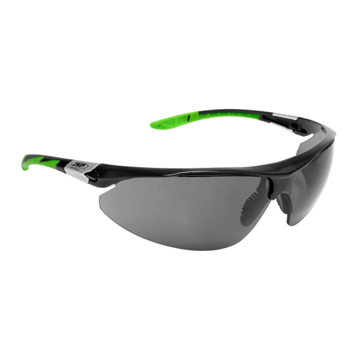JSP Stealth™ 9000 Safety Specs - Polarised Anti-scratch Lenses - Black / Green Frames - ASA770-16X-600 