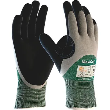 ATG MaxiCut Oil 34-305 Cut Resistant CUT 3 Nitrile Palm Coating Work Gloves