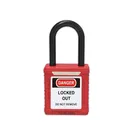 BOSHI Nylon Shackle Safety Padlock, 1-1/2 Inch, Red - BD-G10