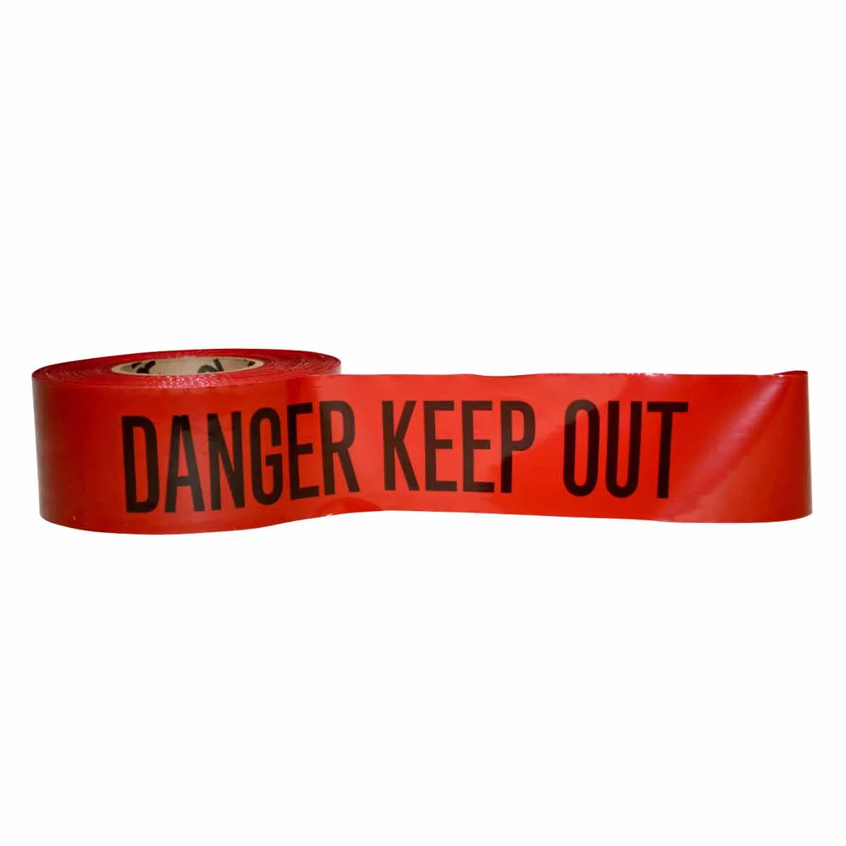Brady barricade tape - black on red, 3" x 1000', polyethylene (SKU: 101349)