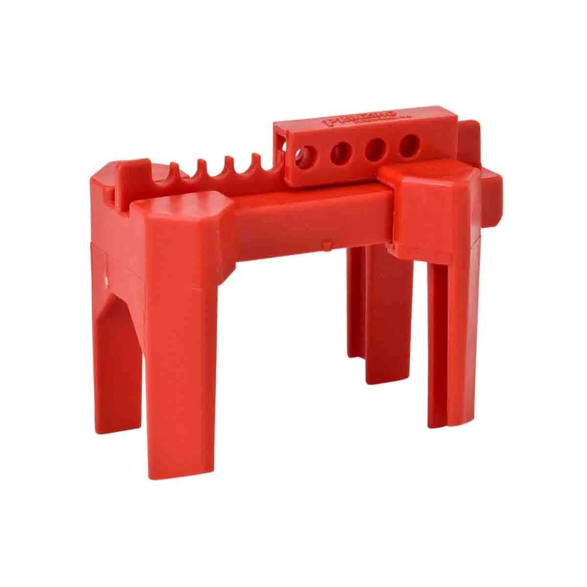 BRADY 4-Legged Ball Valve Lockout 800110, BS07A-RD - Red