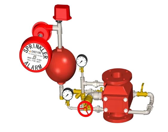 Chief Fire Alarm Check Valve CF-100 300PSI UL/FM Rated