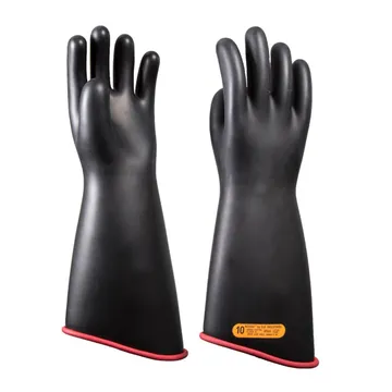 NOVAX® Electrical Rubber Glove, Black, Class 4, Length 410 - 4BK-356-S2-410