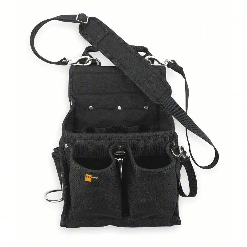CLC 20-pocket tool pouch with belt clip and open top - 5508