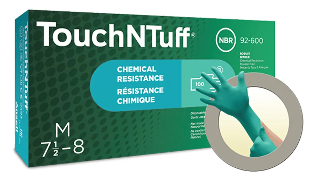 Ansell TouchNTuff® 92-600 Disposable Powder-Free Nitrile Gloves