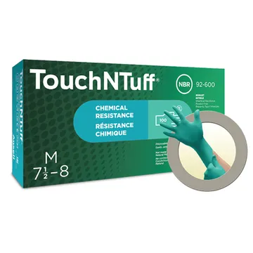Ansell TouchNTuff® Disposable Powder-Free Nitrile Gloves-9 (LARGE)
