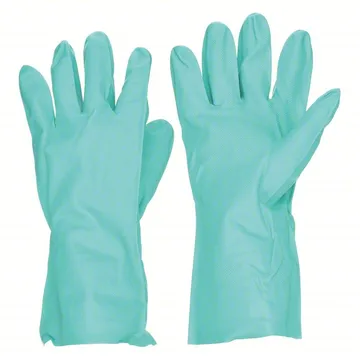 CONDOR 6JF99 Chemical Resistant Gloves: 15 mil Glove Thick, 13 in Glove Lg, Diamond, 10 Glove Size, Green, 1 PR