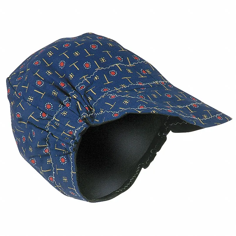 CONDOR Welding Cap 1H158: Reversible, Patterned on 1-Side and Solid Black On The Other Side