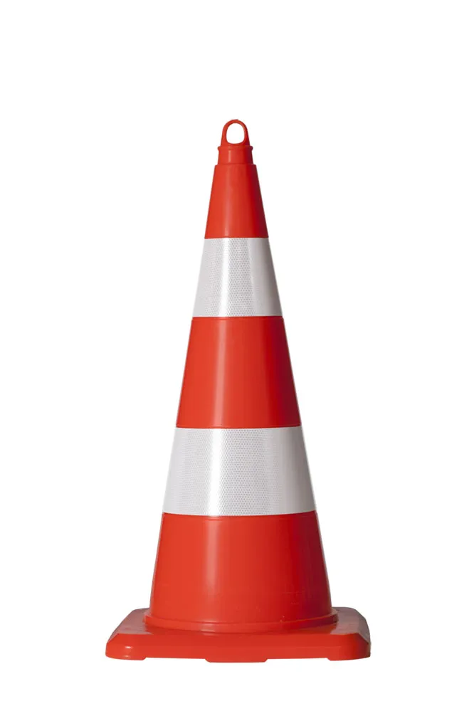 ZIBO Traffic Cone 1M height with Reflective and 5kg Rubber Base