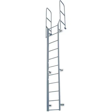 Cotterman® 13 ft. 8 in Steel Fixed Ladder, Forward Exit, 300 lb. Load Capacity - F11W C1