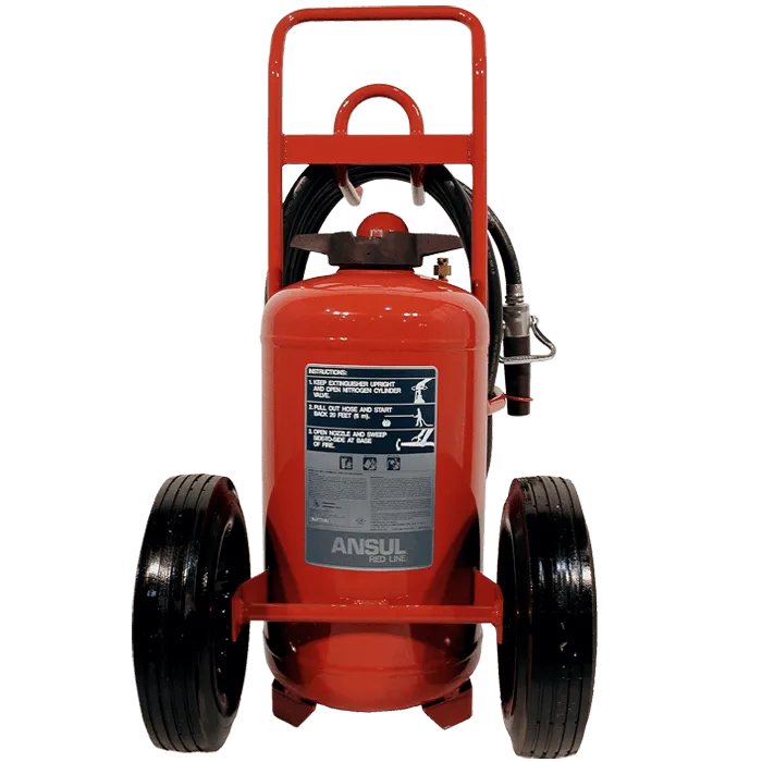 Ansul Wheeled Extinguisher, Dry Chemical, CR, ABC, 150 lb., Model CR