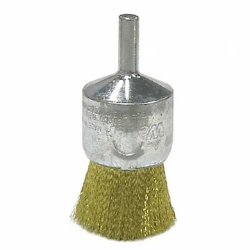 Crimped Wire End Brush Brass 1 In.