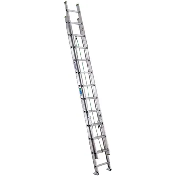 WERNER  24FT Type II Aluminum D-Rung Extension Ladder D1224-2