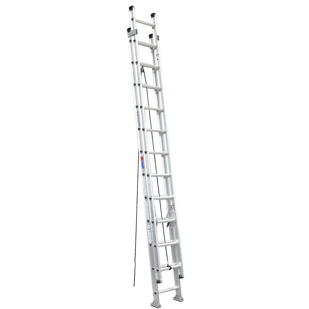 WERNER 24FT Type IA Aluminum D-Rung Extension Ladder D1524-2