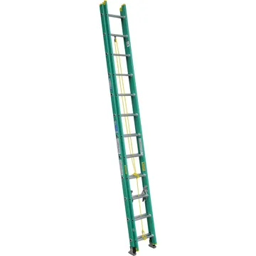 WERNER 24FT Type II Fiberglass D-Rung Extension Ladder D5924-2
