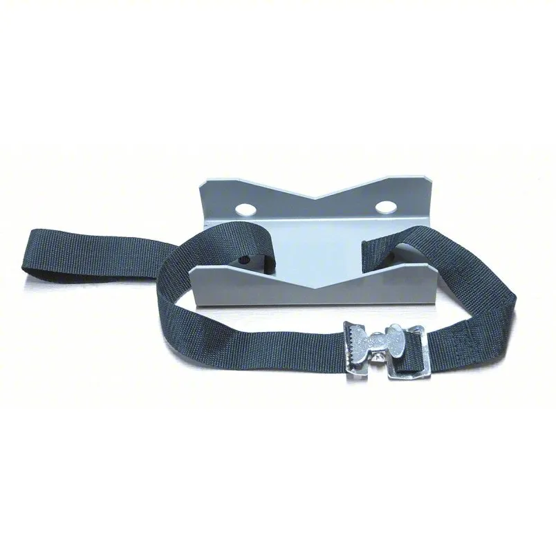 DAYTON Cylinder Bracket: 1 Cylinder, For 4 in to 12 in Dia, Strap with Cinch Buckle