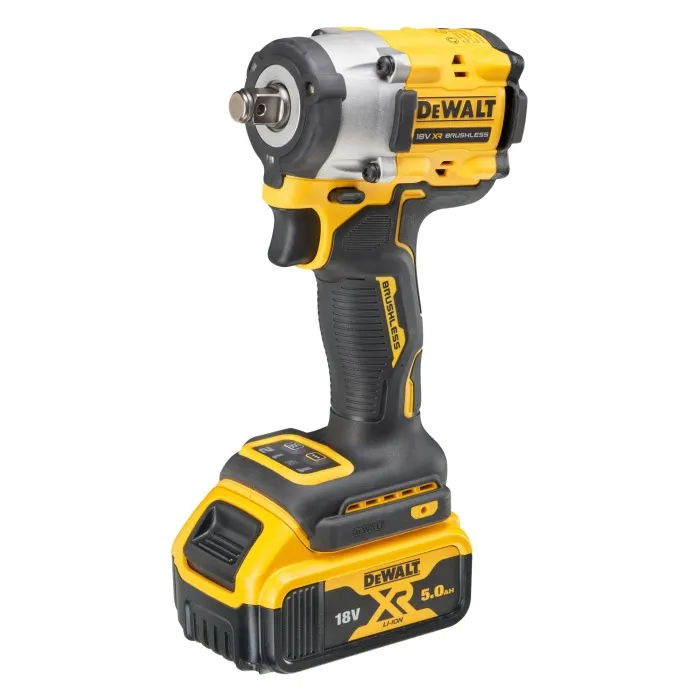 DeWALT 18V XR Brushless 1 2 Hog Ring Compact Impact Wrench 2 x 5Ah