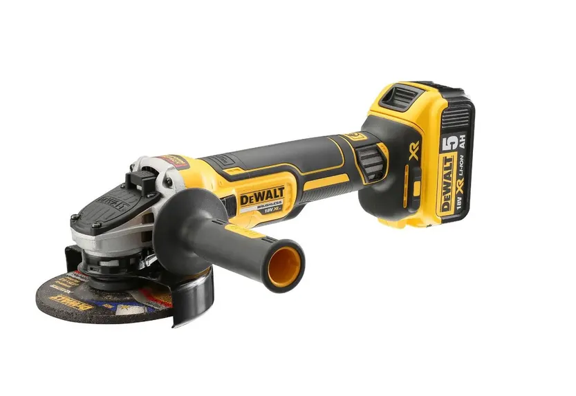 
DeWALT Cordless Angle Grinder 125mm 18V, 2 Battery, 5 Ah - DCG405P2-GB
