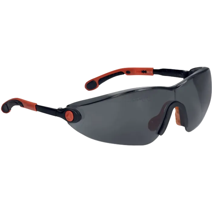 Delta Plus VULCANO2-SMOKE flexible smoked-lens safety glasses