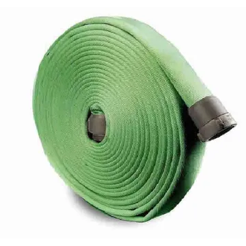 FIREQUIP Fire Hose, Double Jacket EPDM Rubber Lined, 1.5x50 NST, Green - DJ15GB