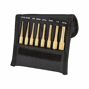 Drive Pin Punch Set 8 Pieces Brass