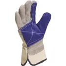 DELTAPLUS Top Quality Cowhide Grey Docker Glove, Size 10- DS202RP