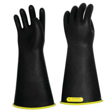 Salisbury E216yb Lineman Gloves Class 2 16 '' Black مع الأصفر من الداخل