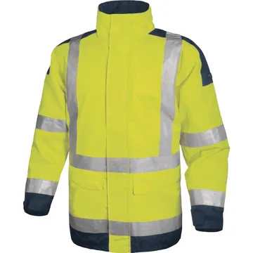 High Visibility Safety Jacket with Reflective Bands