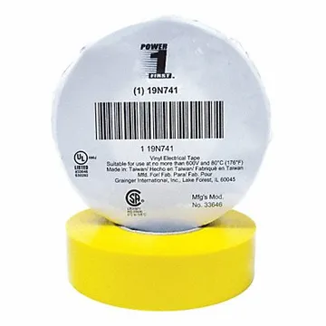 Elec Tape 66 ft Lx3/4 in W 7 mil Yellow
