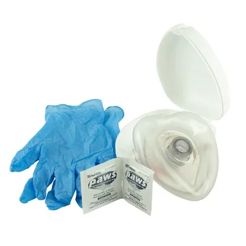 EMI Lifesaver™ CPR Mask, Kit, 1 People Served, Hard Plastic, White - 491