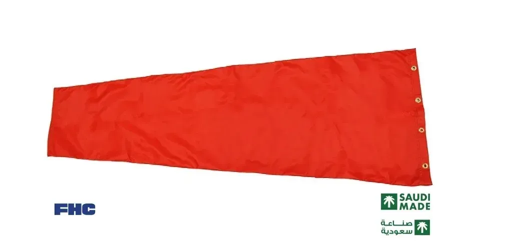 FHC heavy duty orange polyester windsock UV and mildew resistant high visibility fluorescent