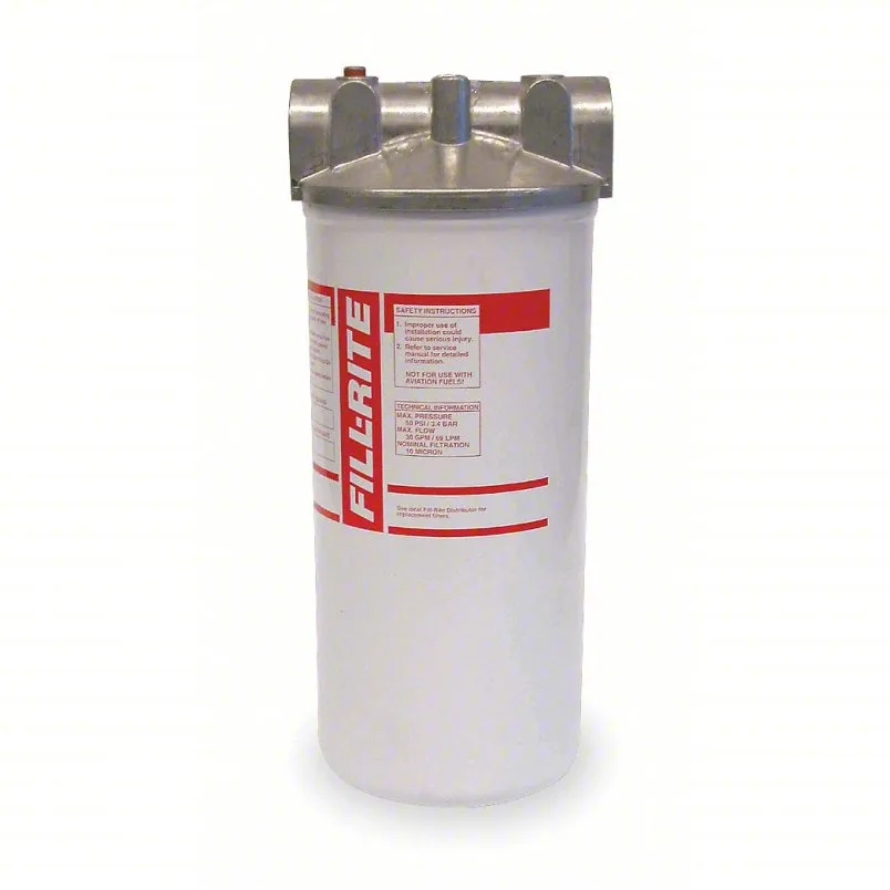 FILL-RITE Filter Housing Cast Aluminum 1 in NPT 40 gpm 50 psi 4FY23