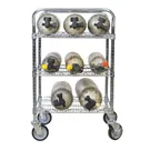 Ready Rack Multi-Purpose Mobile Bottle Cart, 12 Cylinders - MBR-MP