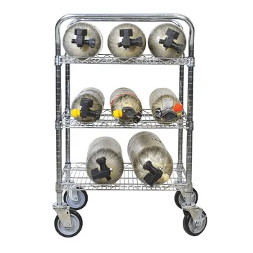 Ready Rack Multi-Purpose Mobile Bottle Cart, 12 Cylinders - MBR-MP