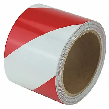 Floor Tape Red/White 3 inx30 ft Roll