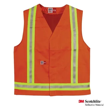 Flame Resistant Safety Vest With 3M Reflective Material, Arc Flash ATPV 12.4