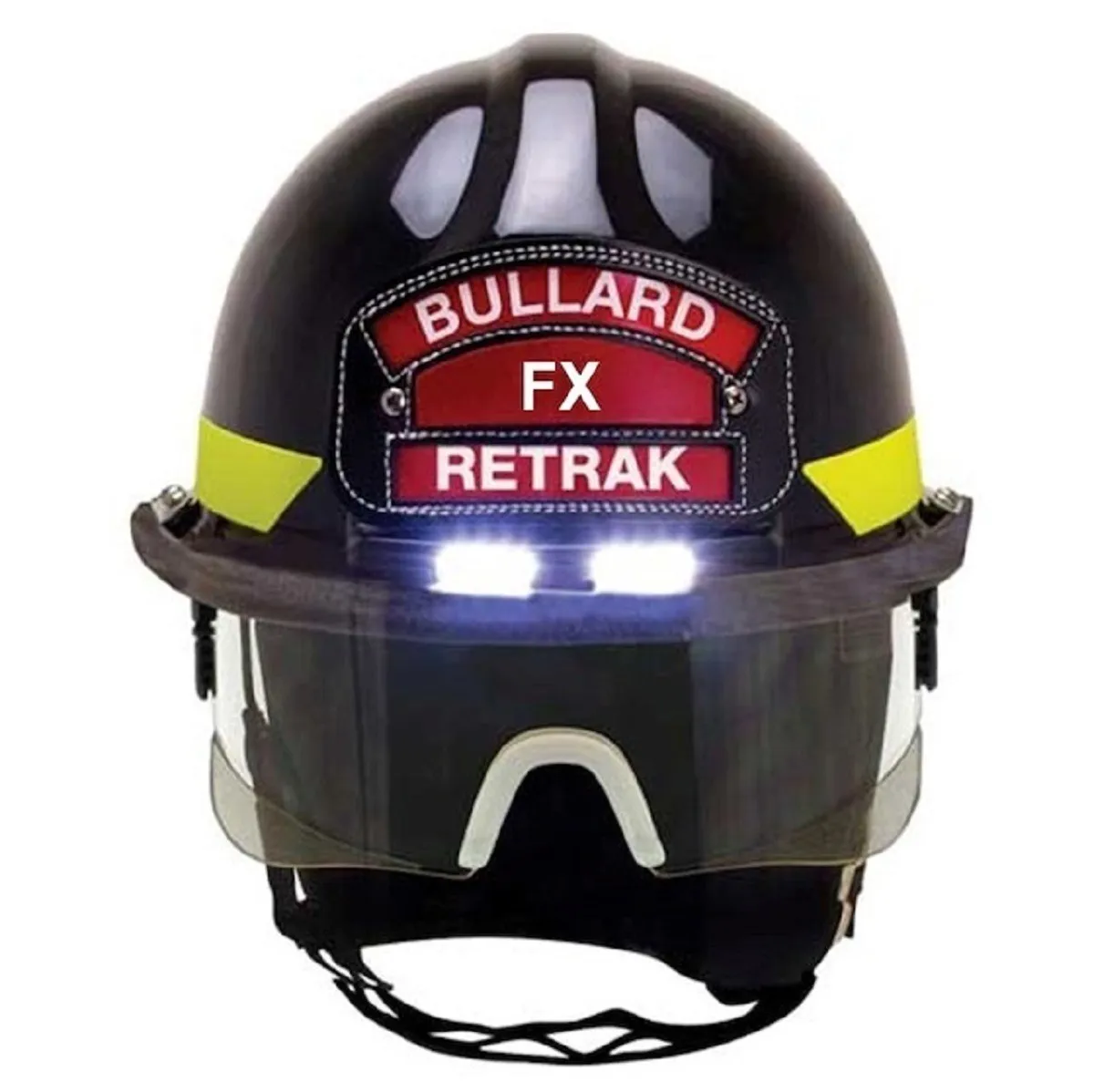 BULLARD Fire Helmet, Fiberglass Structural, Black - FXTL-6-B