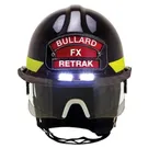 BULLARD Fire Helmet, Fiberglass Structural, Black - FXTL-6-B