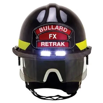 BULLARD Fire Helmet, Fiberglass Structural, Black - FXTL-6-B