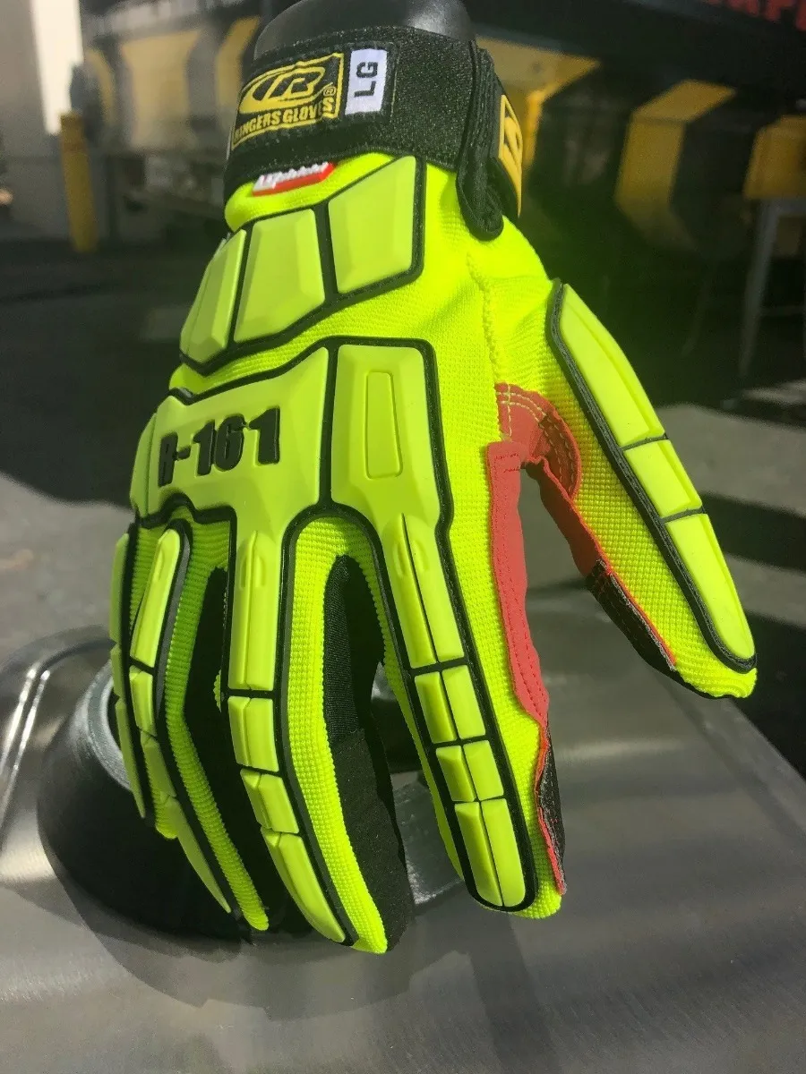 High Visibility Protection Gloves Ringers R169 Safety Gloves - Medium ...