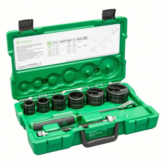 GREENLEE Knockout Punch Driver Set, 6 Pieces SKU 5C632