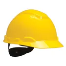 3M™ Hard Hat H-702R, Yellow 4-Point Ratchet Suspension