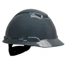 3M™ Hard Hat, 4-Point Ratchet Susالتقاعدي, رمادي -H-708R