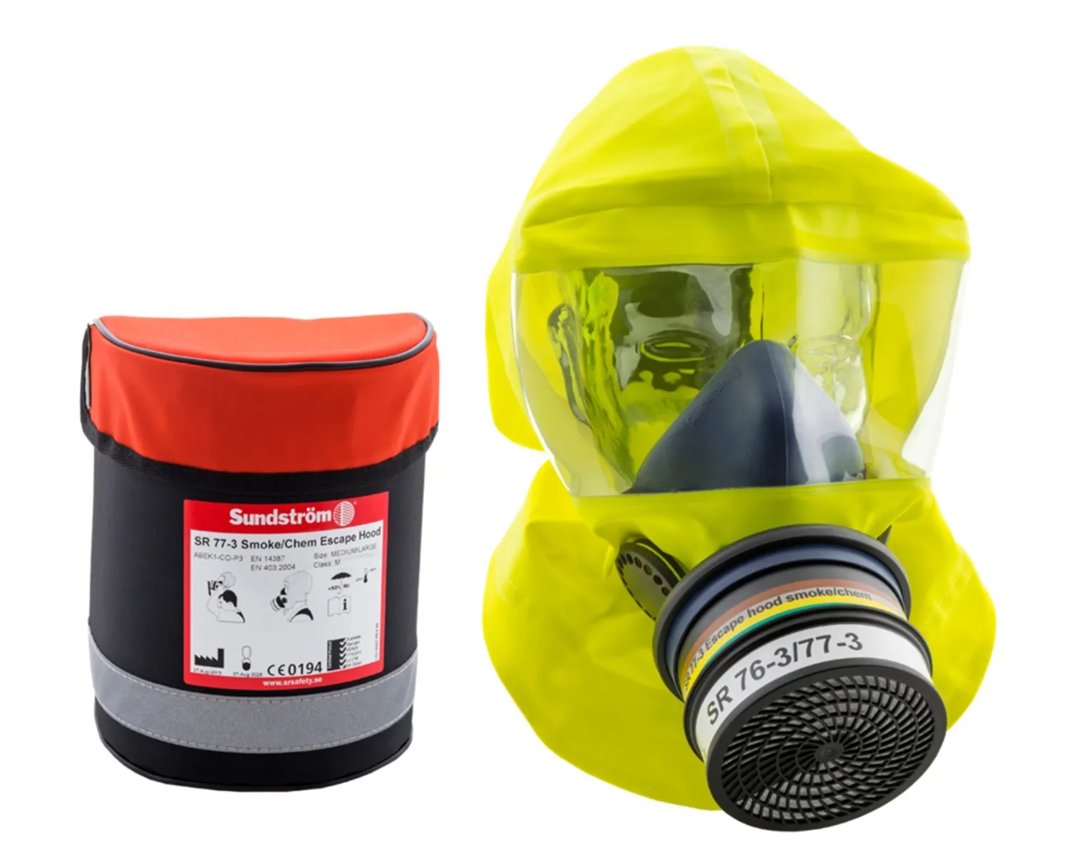 Sundström SR77-3 ABEK1-CO-P3, Escape Hood with Filter
