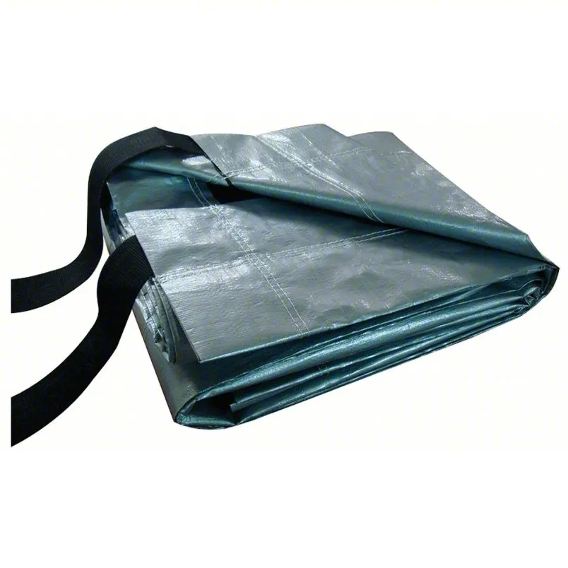 Hay Cover Tarp 5WUF8 - Heavy Duty, 60x48 ft Cut Size, 12 mil Thick, Heat Sealed