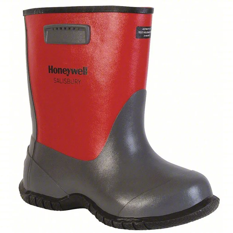 Honeywell Salisbury Overboot 2NNC1 in Size 9, Black/Red Knee Shoe