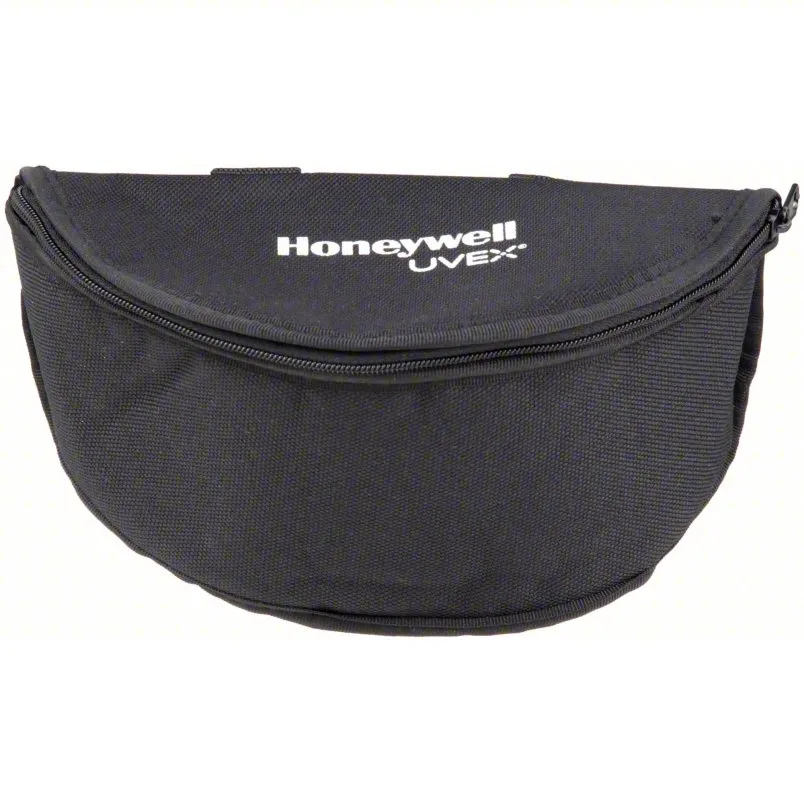Honeywell UVEX black nylon hard eyewear case with zipper model S493