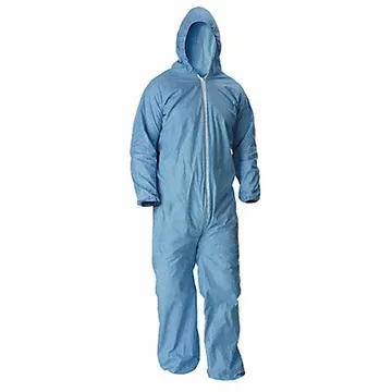 Hooded Coverall Elastic Blue 2XL